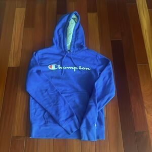 Barely worn, Royal blue Champion hoodie Mens Small